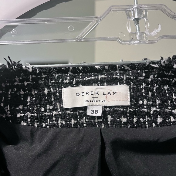 Derek Lam Tweed Scoop Neck Cropped Blazer Jacket - Picture 14 of 16